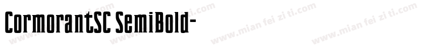 CormorantSC SemiBold字体转换